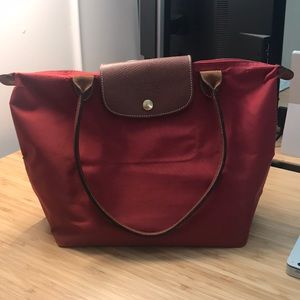 Le Pliage Longchamp shopping bag Red